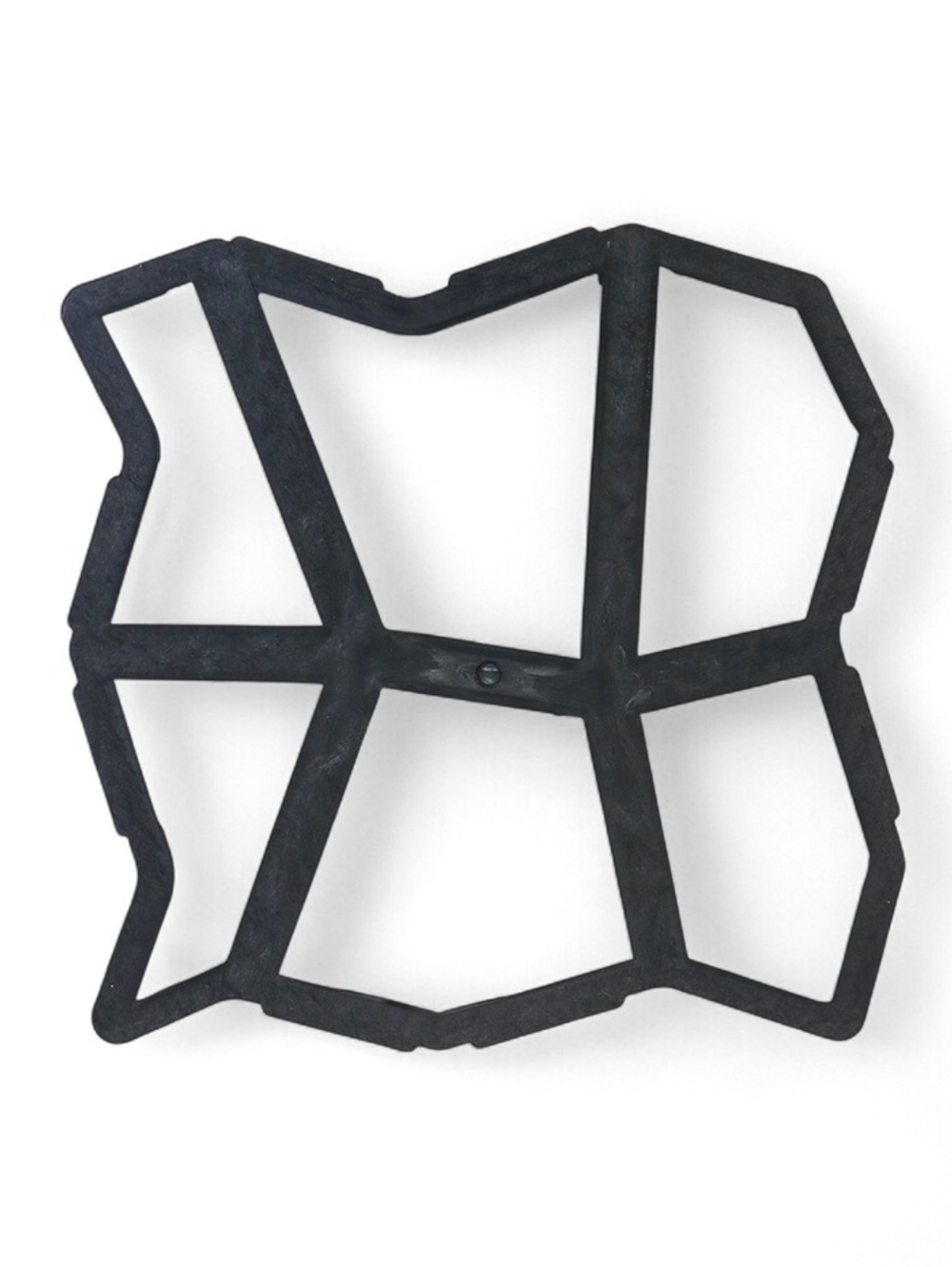 Форма для садовой дорожки, 42×42×4 см, чёрная