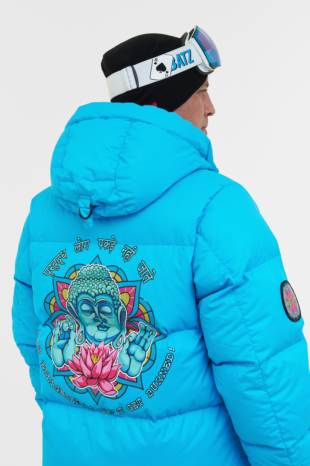 КУРТКА МУЖСКАЯ ПУХОВАЯ VIRUS BATZZILLA INDI С ПРИНТОМ БУДДА