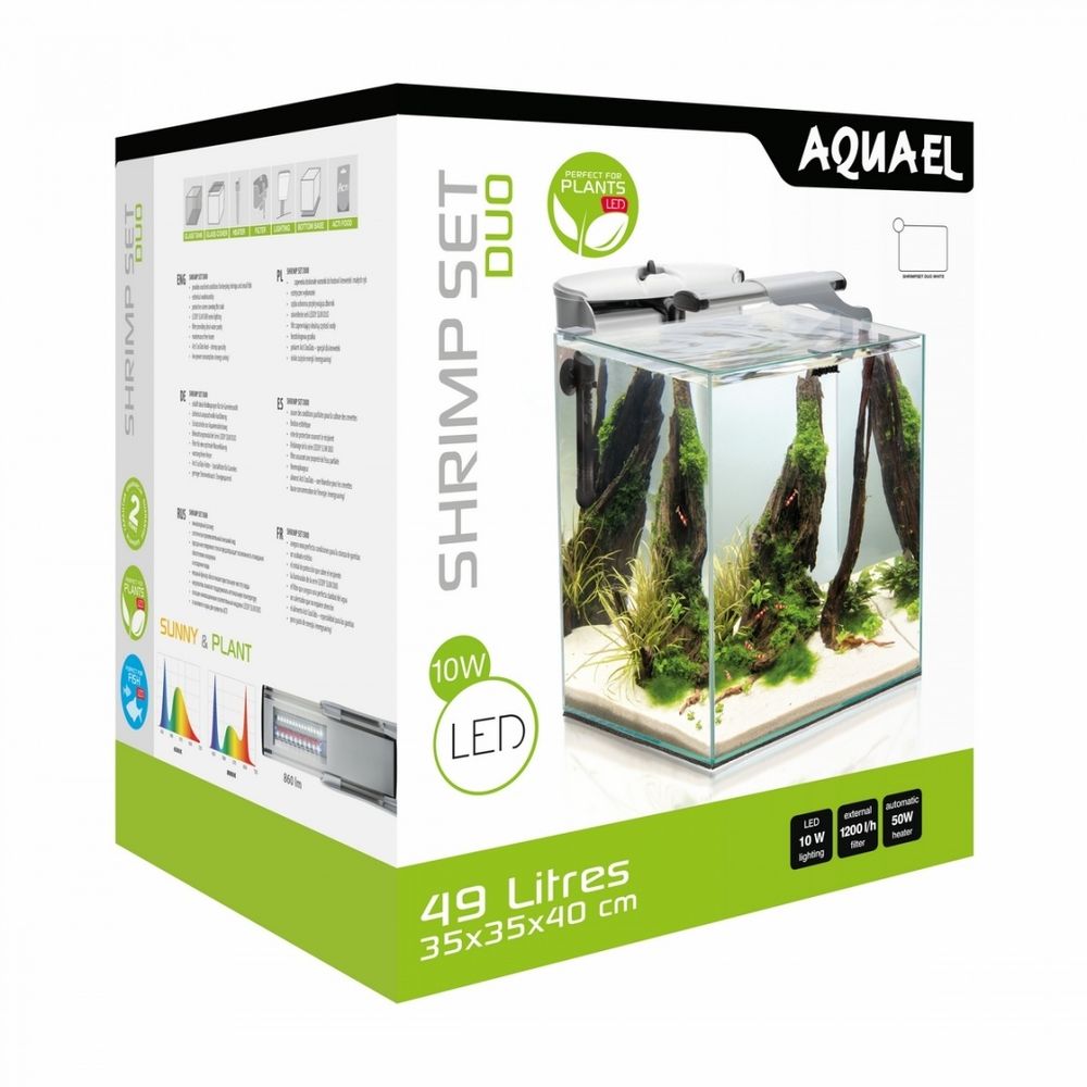 Нано-аквариум Aquael  Shrimp Set Duo LED  49л белый