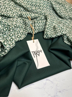 Костюмно-плательная смесовая однотонная поливискоза (64%полиэстер/33%вискоза/3%эластан, Зеленый Диор, 152, 285 гр/м2)