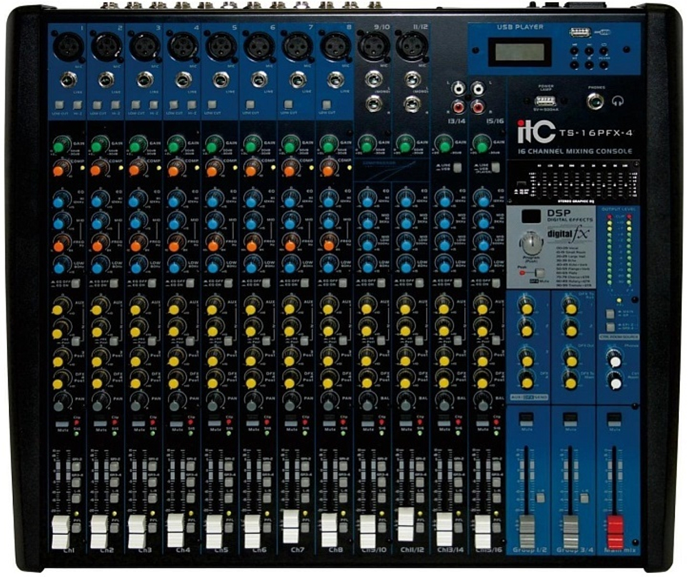 Микшер  ITC TS-16PFX-4