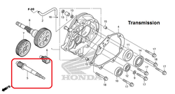 23411-KZR-600 (23411-KZR-601). SHAFT, DRIVE (17T)