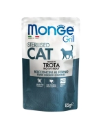 Monge Cat Grill (Монж Кэт Гриль) влажный корм для стерилизованных кошек, паучи 85 г - 28шт.