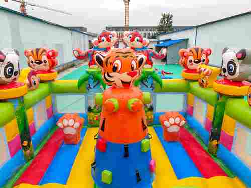 Коммерческий надувной батут «Тигриная страна 2», 8*5*5 м
