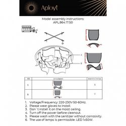 Потолочная люстра Aployt Annetta APL.864.17.50