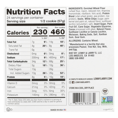 Lenny & Larry's, The Complete Cookie®, шоколад с мятой, 12 видов печенья, 113 г (4 унции)