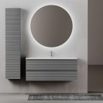 Тумба с раковиной Sancos Folk 120 FL120GS Grey soft