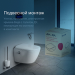 Унитаз-биде AM.PM Sensation CCC301700SC подвесной с сиденьем Микролифт