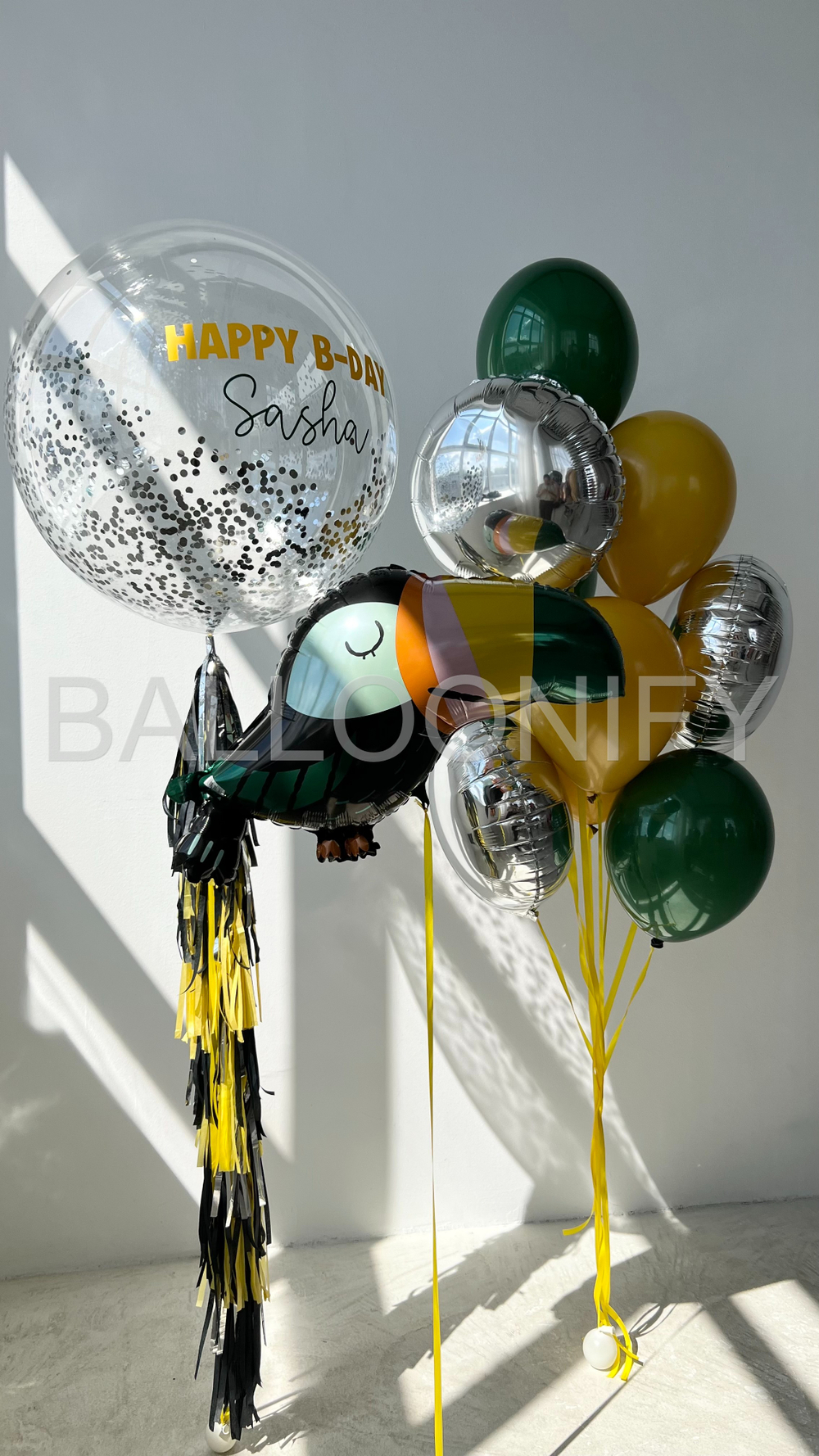 Набор шаров "Экзотический тукан" Дизайн № 2