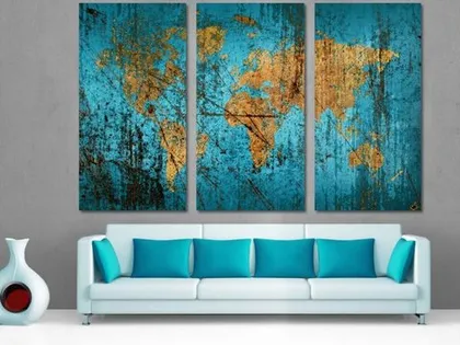 Как развешивать модульные картины?