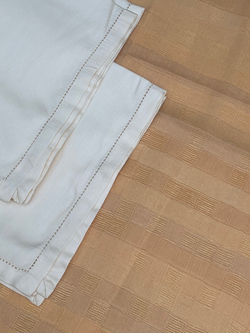 Скатерть 180x320 и 18 салфеток Palombella Carla сливочные