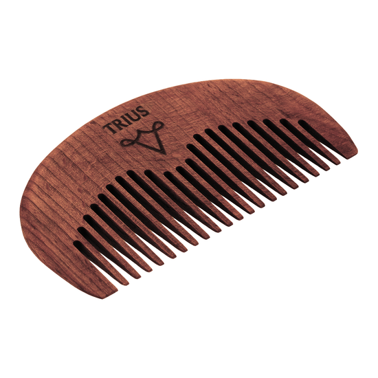 Деревянный гребень для бороды и усов Trius