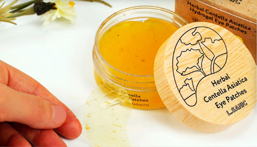 L.Sanic Herbal Centella Asiatica Hydrogel Eye Patches гидрогелевые патчи с экстрактом центеллы