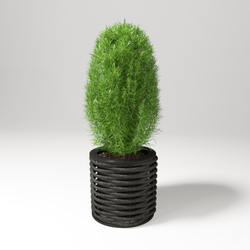 Вазон низкий