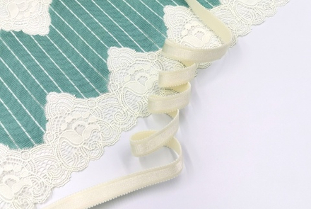 Бретелечная резинка, с фестонами, 15мм, шампань, (Арт: BR506/15-003), м