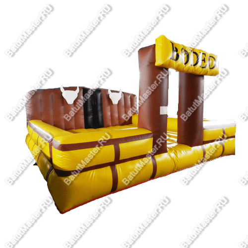 Надувной батут для аттракциона Родео "Дикий Запад", 4*4*2.5 м.