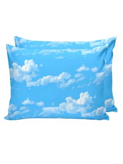 Постельное белье перкаль Сказка "Сlouds" семейное Наволочка 50x70 см 2 шт Простынь на резинке 160x200 см Пододеяльник 145x215 см 2шт