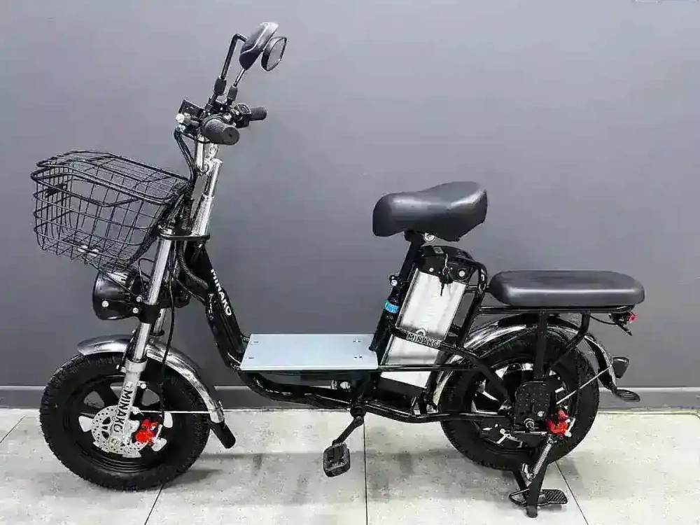 Электровелосипед Minako Monster с корзиной