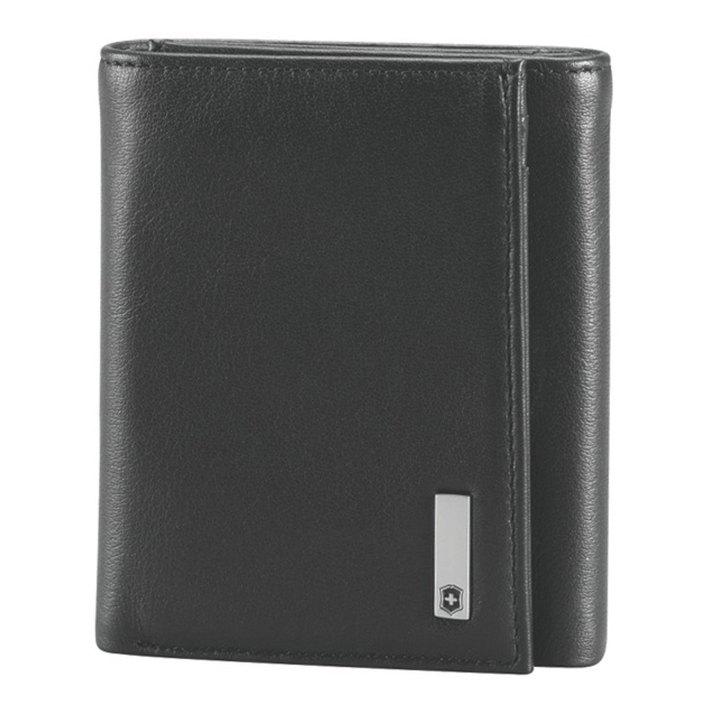 Портмоне Victorinox Altius 3.0 Athens, чёрное, натуральная кожа наппа, 9x3x10 см