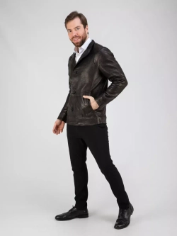 Куртка весна кожаная натуральная