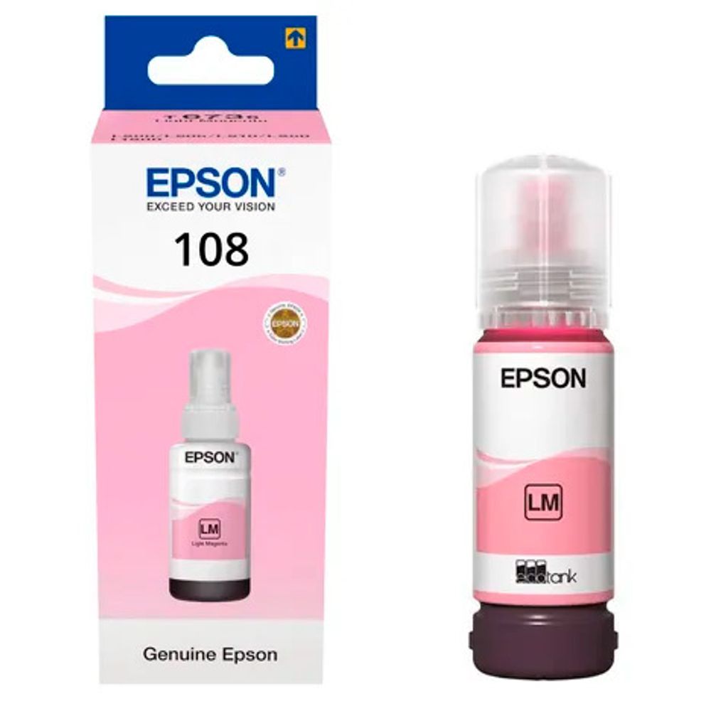 Контейнер EPSON T09C тип 108 со светло-пурпурными чернилами для L8050/L18050, 70 мл (7200 стр.)