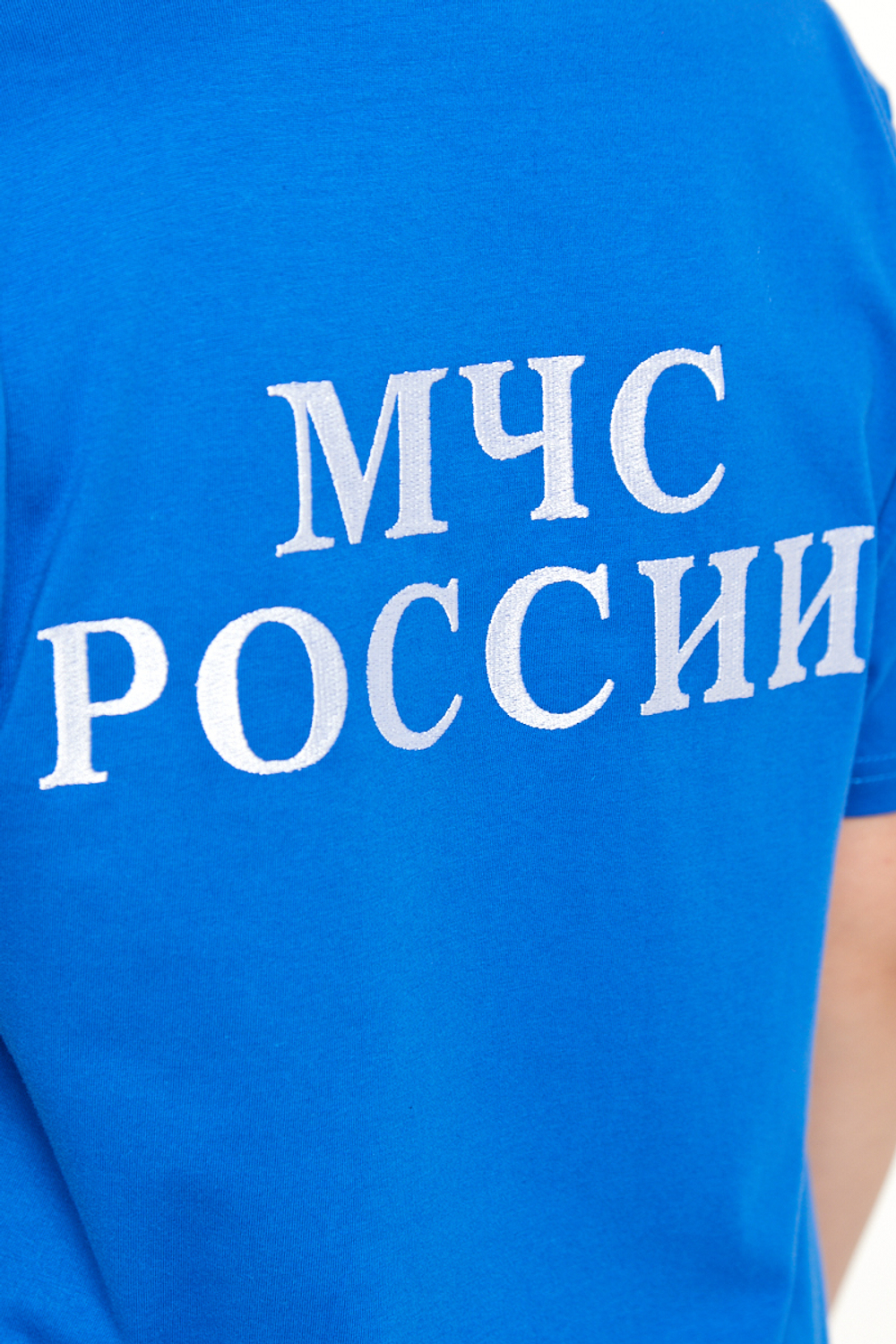 Футболка детская МЧС (вышивка, василек)