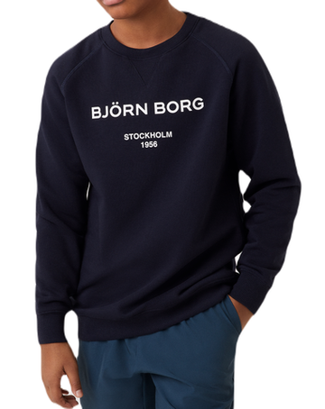 Кофта для мальчика теннисная Björn Borg Borg Crew - небесный