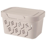 Ящик с крышкой универсальный deluxe, 189х110 мм, 1,9л (светло-бежевый)