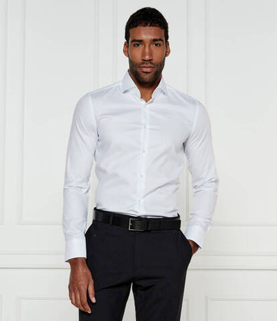 Рубашка H-HANK-spread-C1-222 BOSS BLACK - белый(50533045)