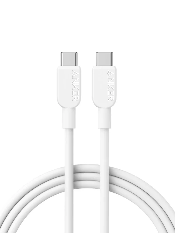 Кабель Anker 310 USB-C to USB-C Cable 60W  0,9m (white)