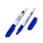 Маркер перманентный, Alingar, синий, острый пулевидный, 1-2 мм, 12 шт/уп, европодвес