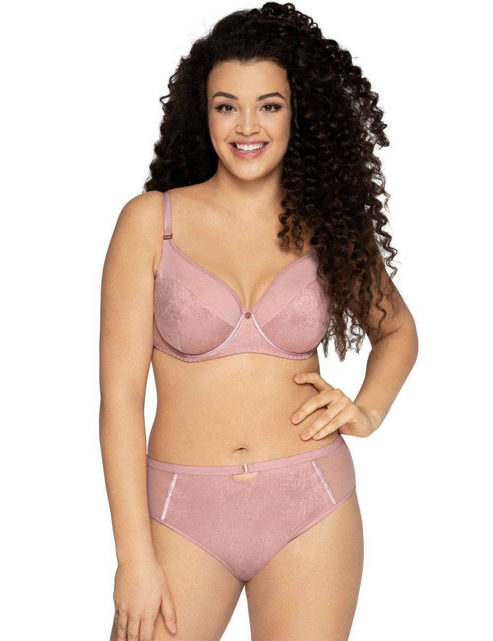 Бюстгальтер на косточках с сатиновым блеском (Размер: 100B) (Цвет: нежно-розовый)