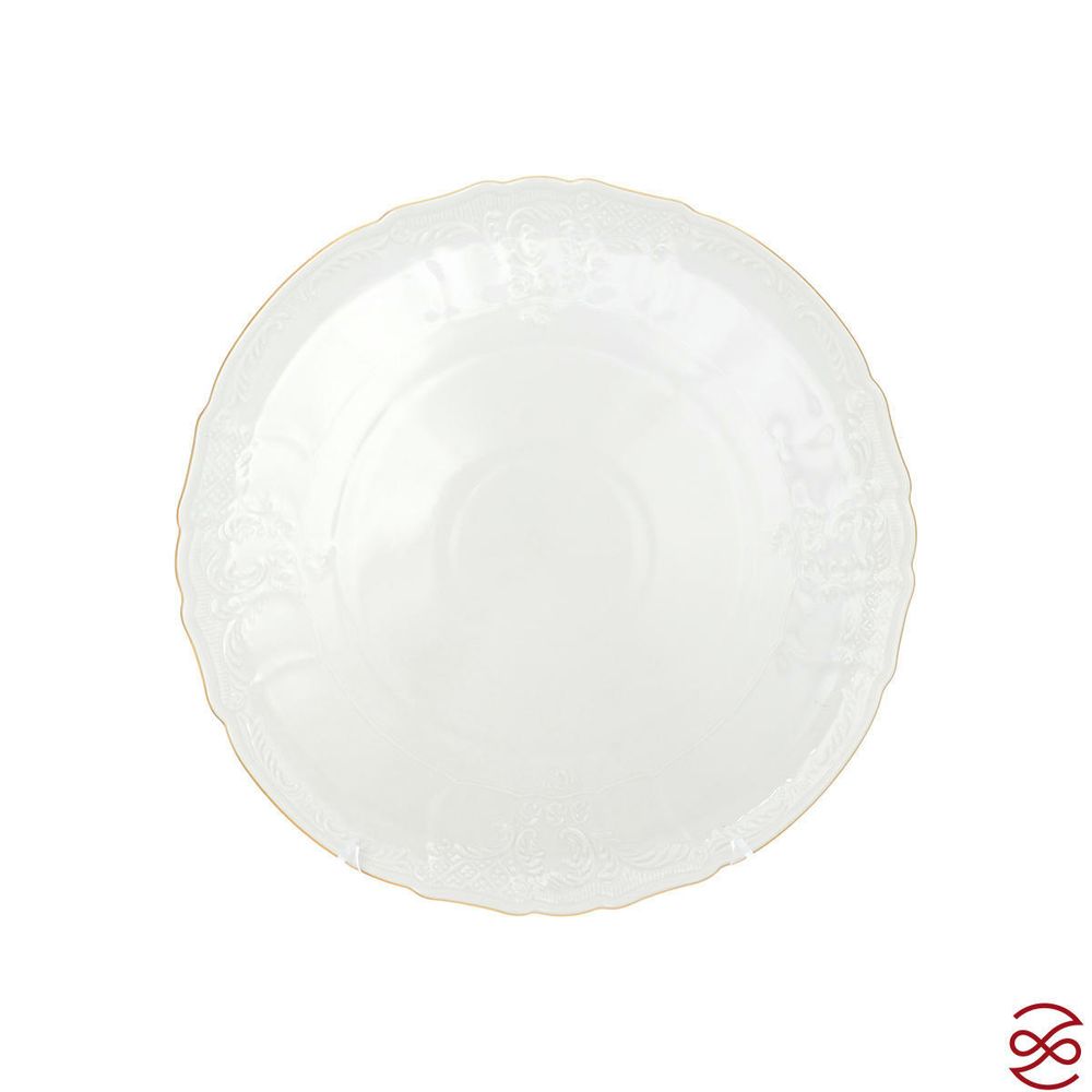 Тарелка для торта Bernadotte Белый узор 32 см