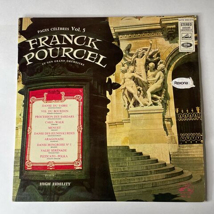 Винтажная виниловая пластинка LP Франк Пурсель Franck Pourcel Et Son Grand Orchestre Pages Celebres Vol.5 (Франция 1963)