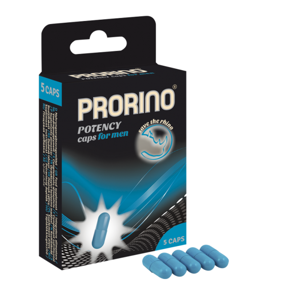 Возбуждающие капсулы для Мужчин Ero Black Iine PRORINO Potency 5 шт. 78404