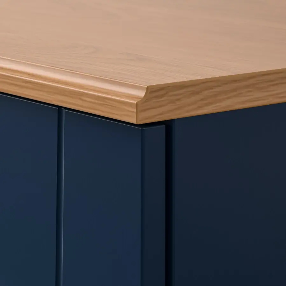 Тумба под ТВ - IKEA SKRUVBY/СКРУВБИ ИКЕА, 38х90х226 см, синий