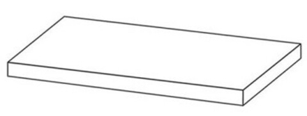 Угловая ступень MARMI SICILIANI Gradino Costa Retta DX Avorio Segesta Lap Ret правая