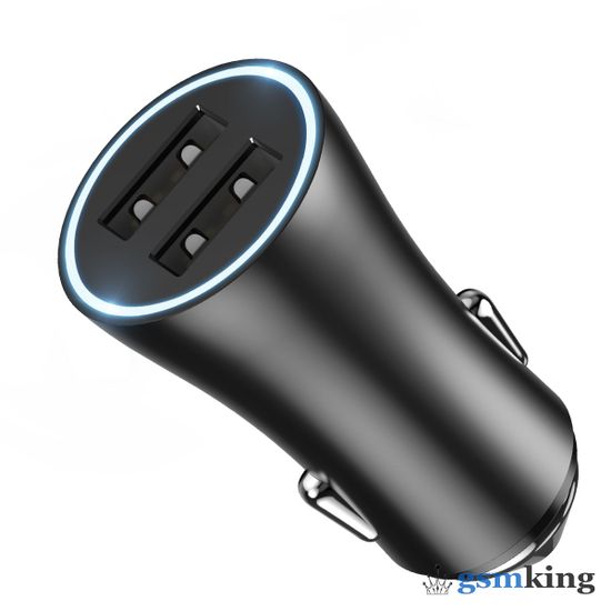 Baseus Golden Contactor Dual U Intelligent Car Charger 2.4A Black CCALL-DZ01