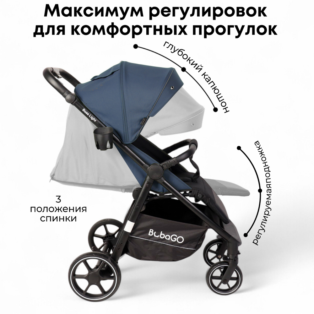 Прогулочная коляска BubaGO Bass Light