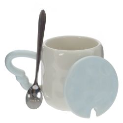 GAEM Кружка с крышкой и ложкой, L13,5 W8,3 H10 см