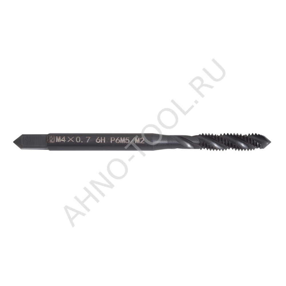 Метчик м/р  М4,0х0,7 Р6М5/М2 ГОСТ 17933-72 BLACK OXIDE, с винтовой канавкой, ТОЧИНТЕХ