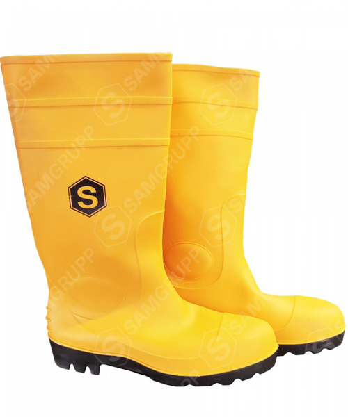 Рабочие сапоги ПВХ с МП желтые 40 Samtools