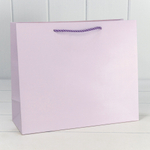 Пакет подарочный 31х26х12см "Фактура" (Сиреневый)