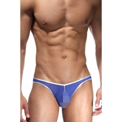 Мужские трусы слипы оранжевые с синим Cosmos Colors L20_BOS