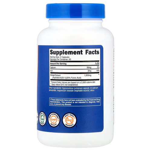 Nutricost, Мумие, 120 капсул