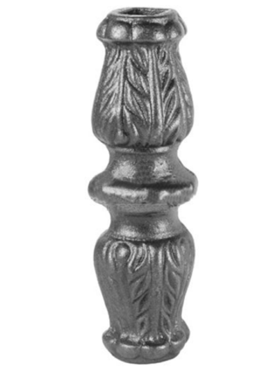 Кованый элемент Вставка в балясину, 125x25, кв:12 вес: 0.25 кг.