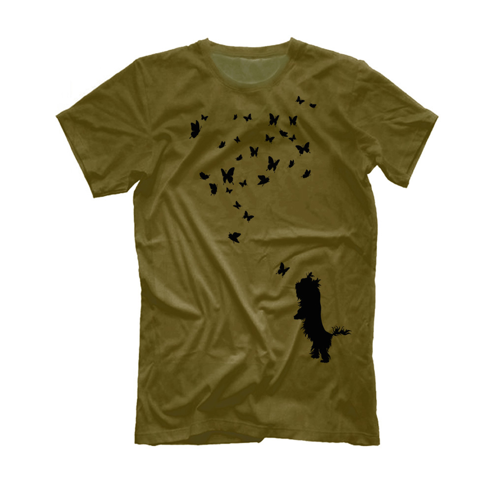 Футболка "Йорк и бабочки"