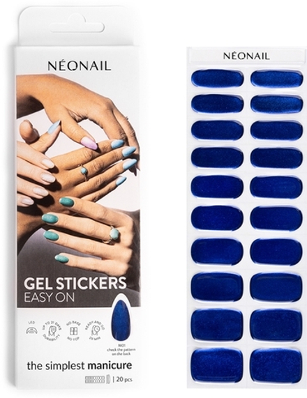 NEONAIL Easy On Gel Stickers - наклейки для ногтей, 20 шт.