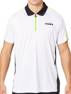 Мужское теннисное поло Diadora SS Polo Challenge - white/black