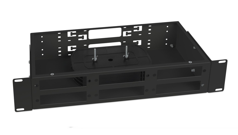 Кросс оптический стоечный  Cabeus FO-CS-19-6FP-BK